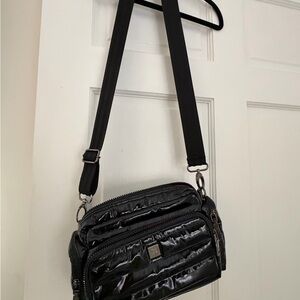 Black Quilted Crossbody Bag